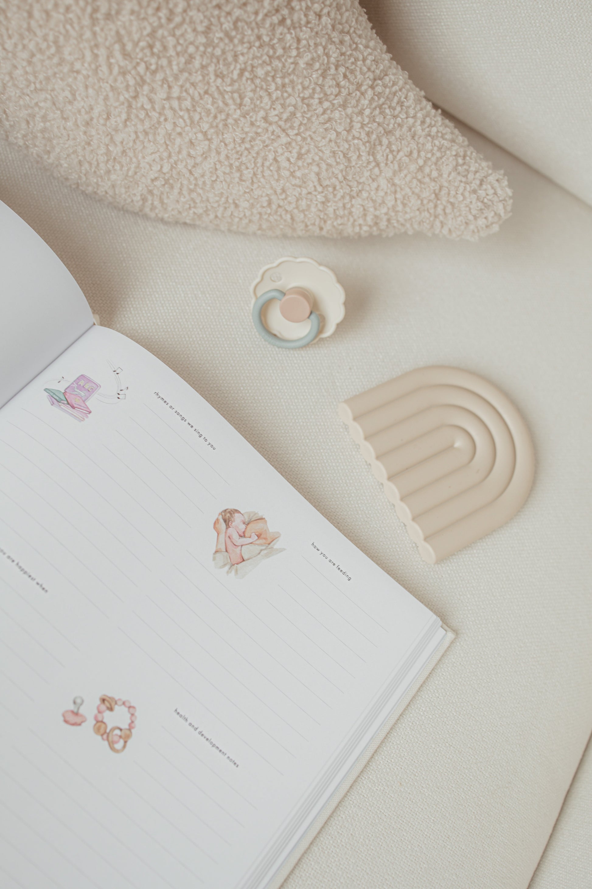 Baby Book Australia inner watercolour