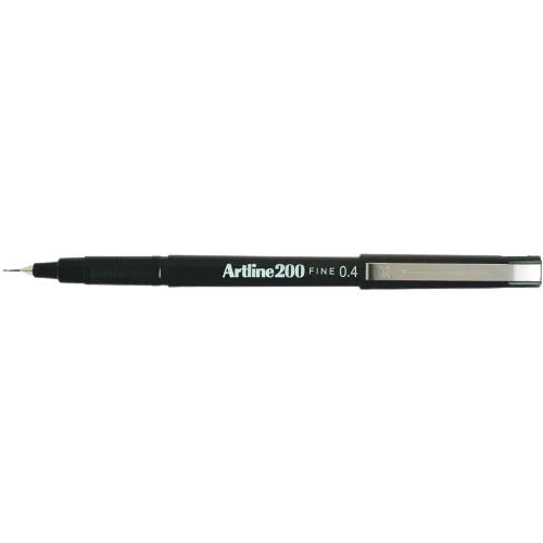 Artline 200 Fineliner Pen 0.4MM BLACK