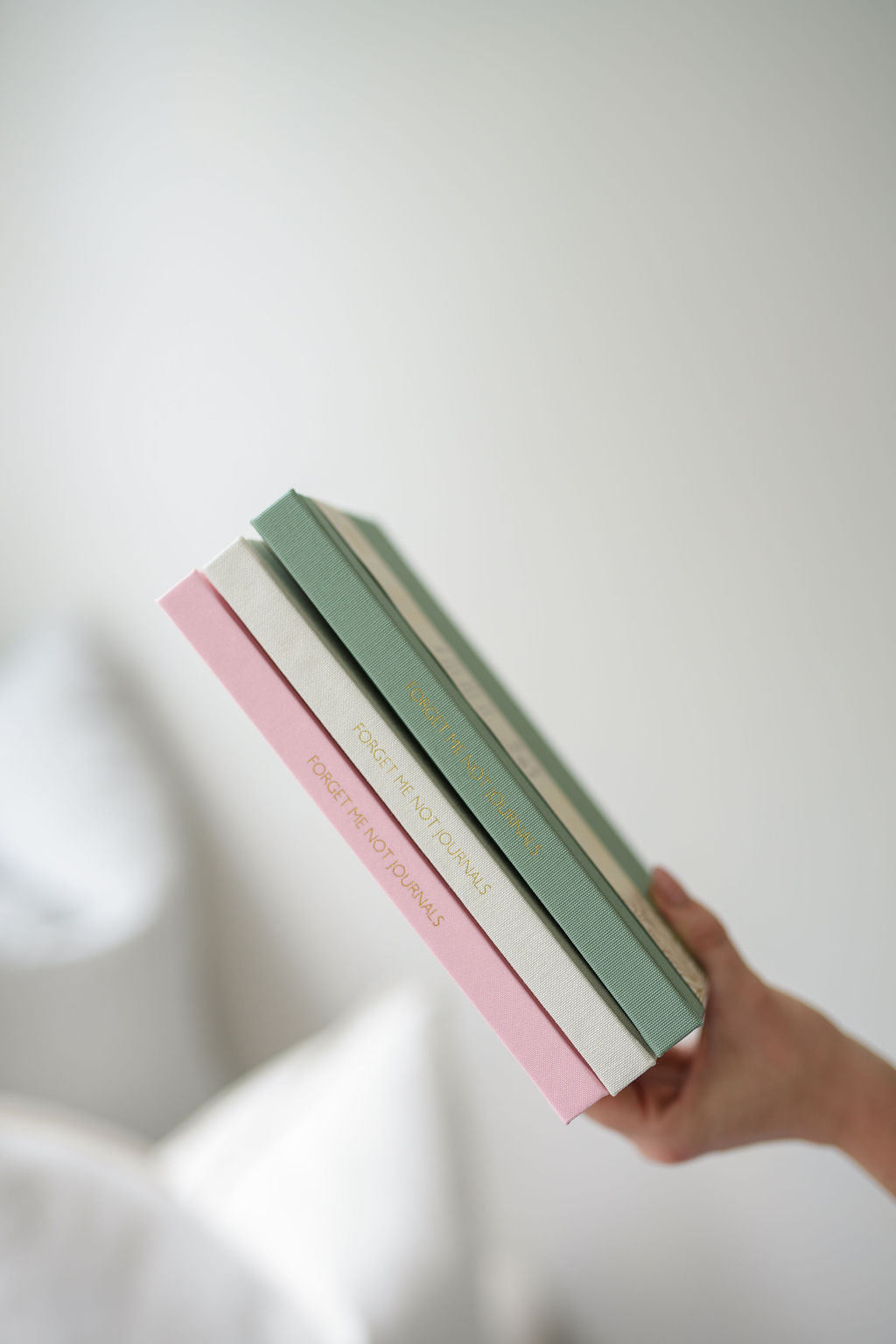 Record funny things your child says — personalised linen keepsake journal