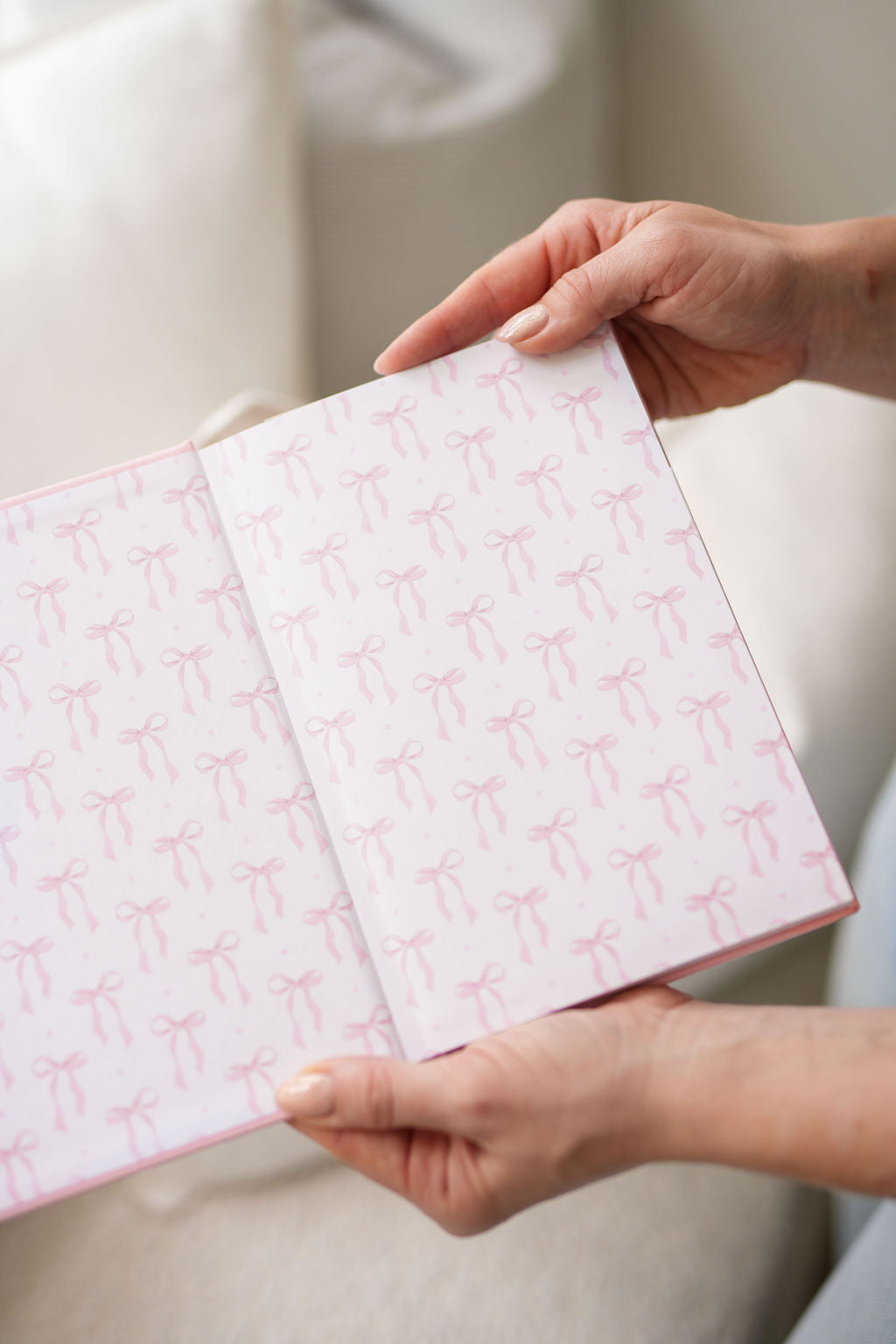 Child quote keepsake journal — personalised name embossed on linen cover
