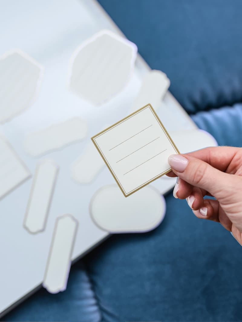 Photo Album Caption Cards