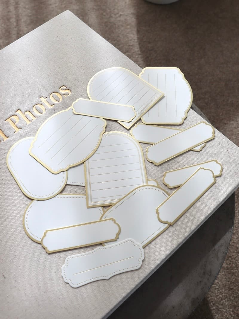 Photo Album Caption Cards