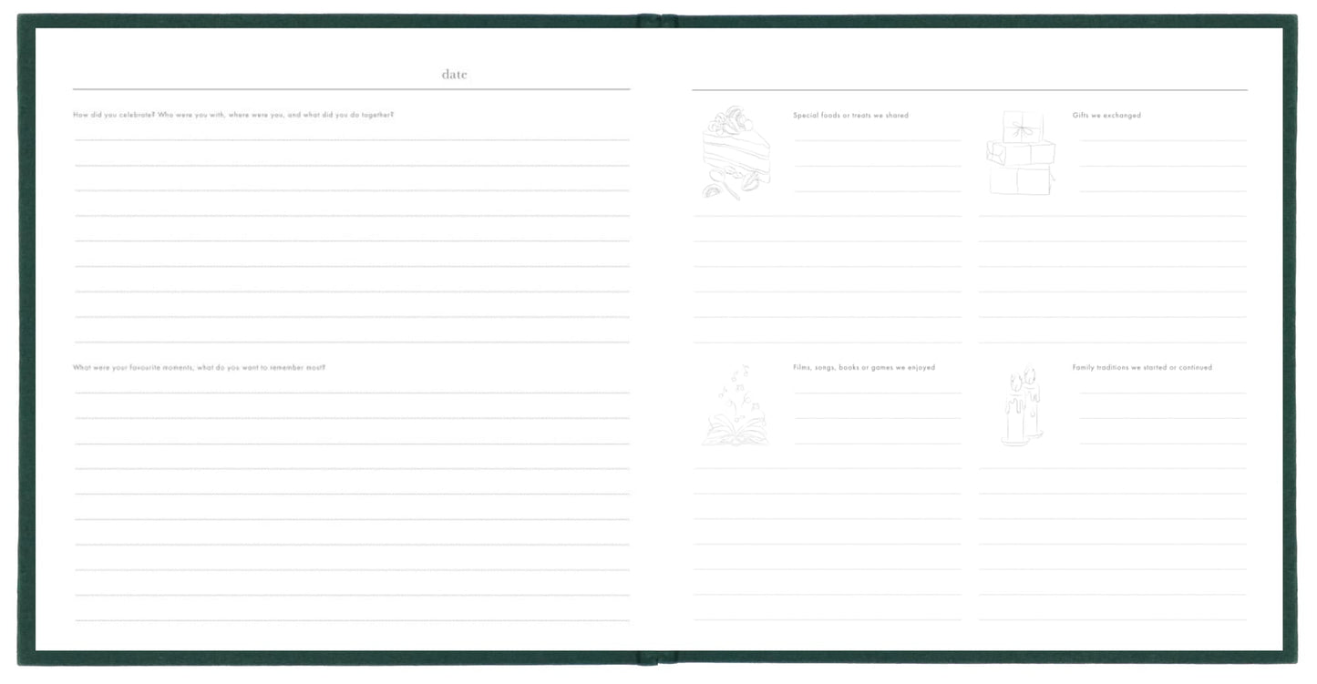 Christmas Memory Book - Family Keepsake Journal