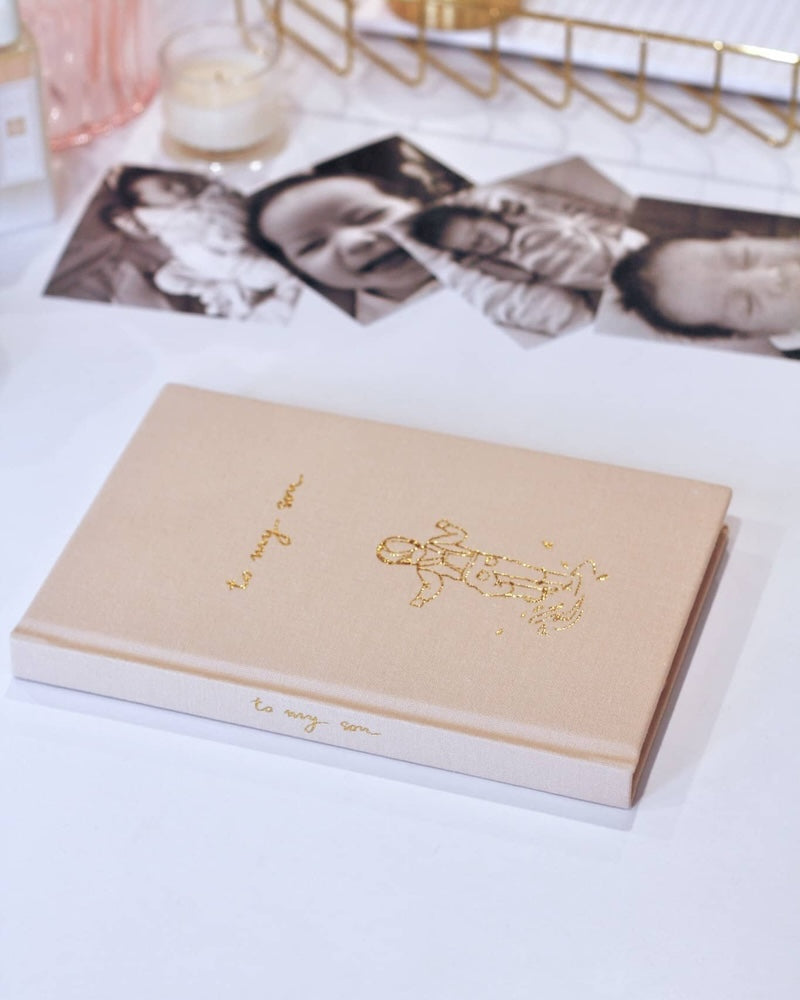 Personalised Baby Journal | to my son | illustrated