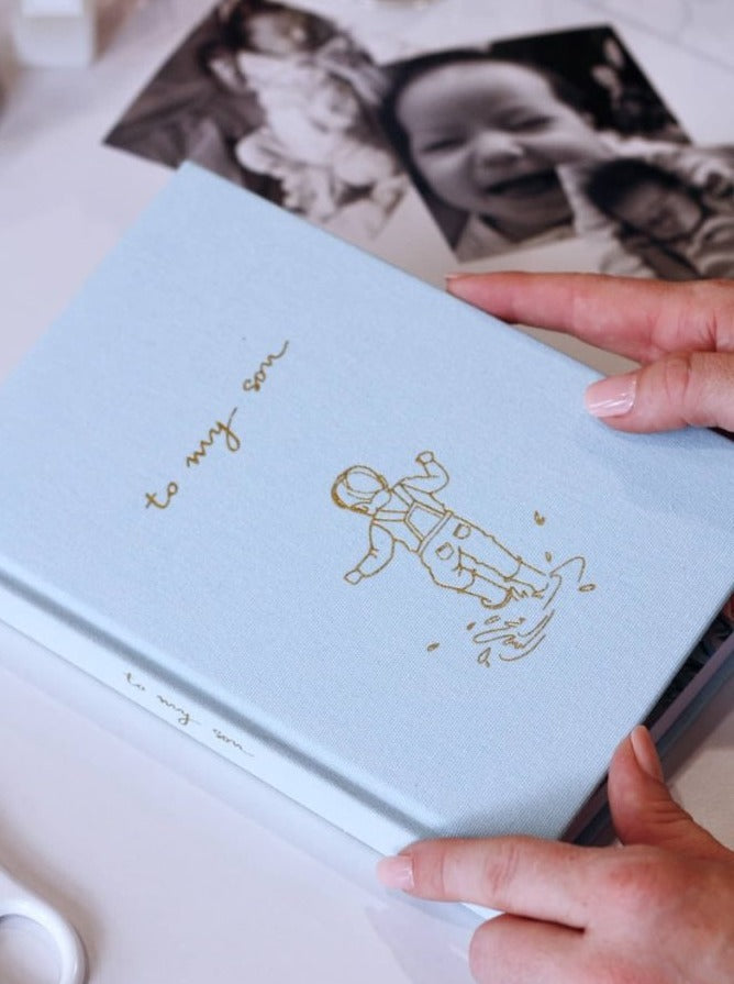 Personalised Baby Journal | to my son | illustrated