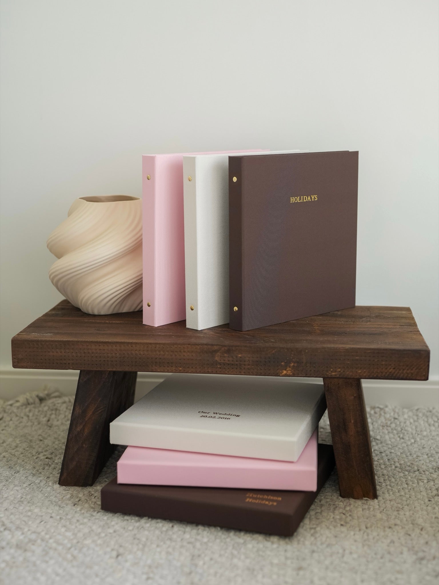 Bespoke keepsake album and box collection