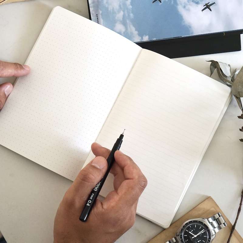 Personalised Notebook | Softcover Leather Lined Journal