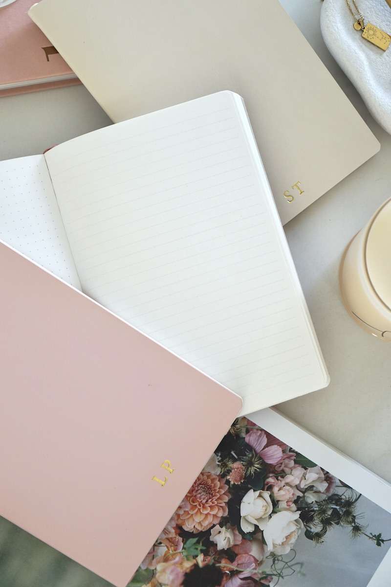 Personalised Notebook | Softcover Leather Lined Journal