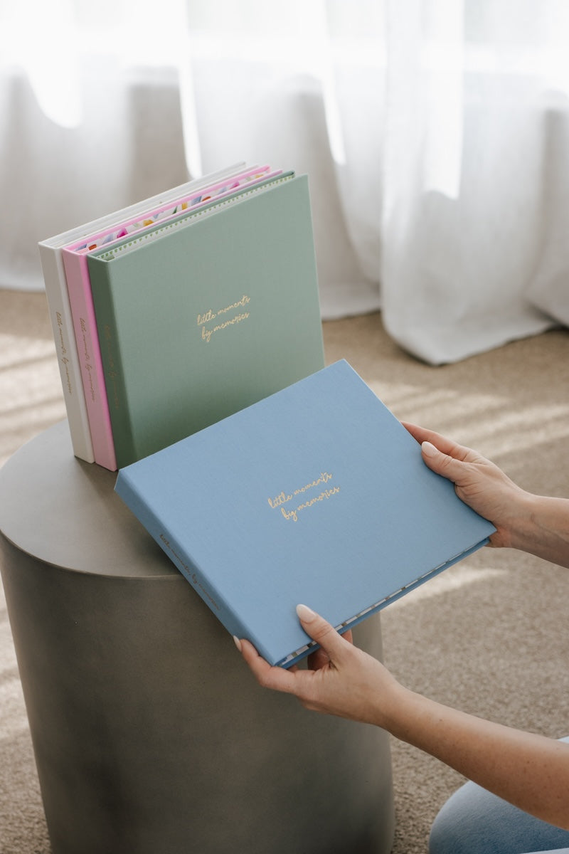 Luxury Personalised Photo Album & Linen Keepsake Box