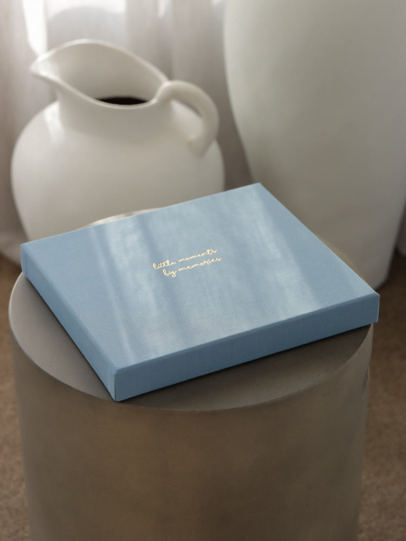 Luxury Personalised Photo Album & Linen Keepsake Box