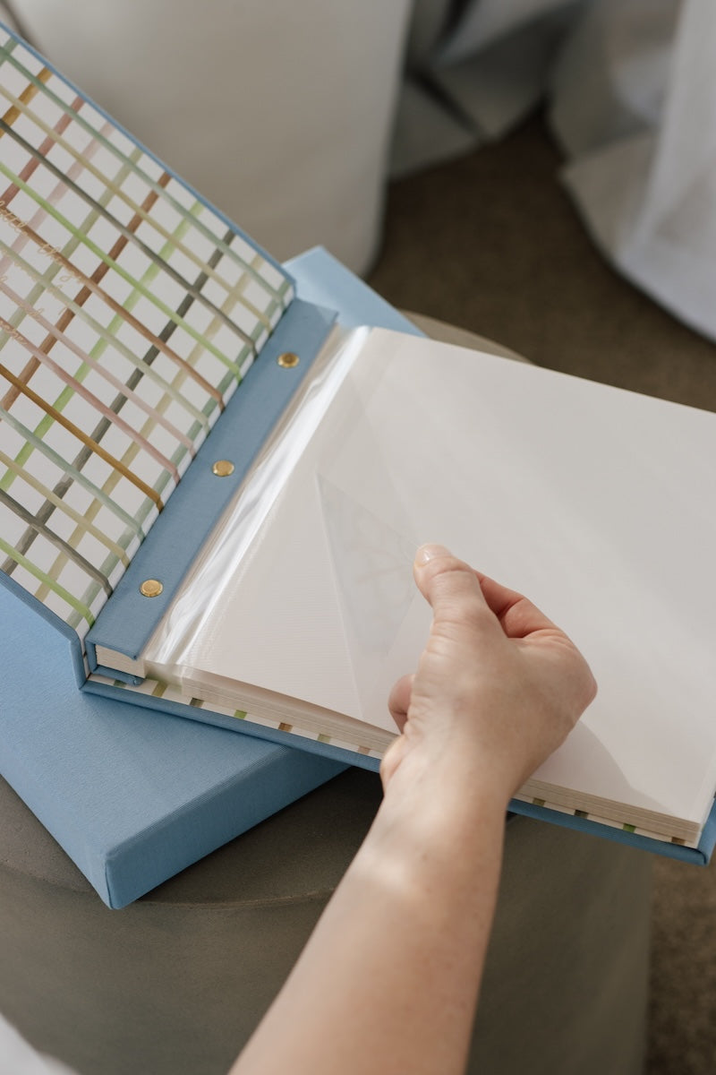 Luxury Personalised Photo Album & Linen Keepsake Box