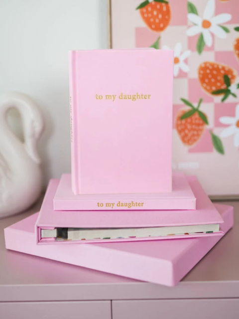 Pink Rose Photo Album & Journal Bundle in pink rose linen