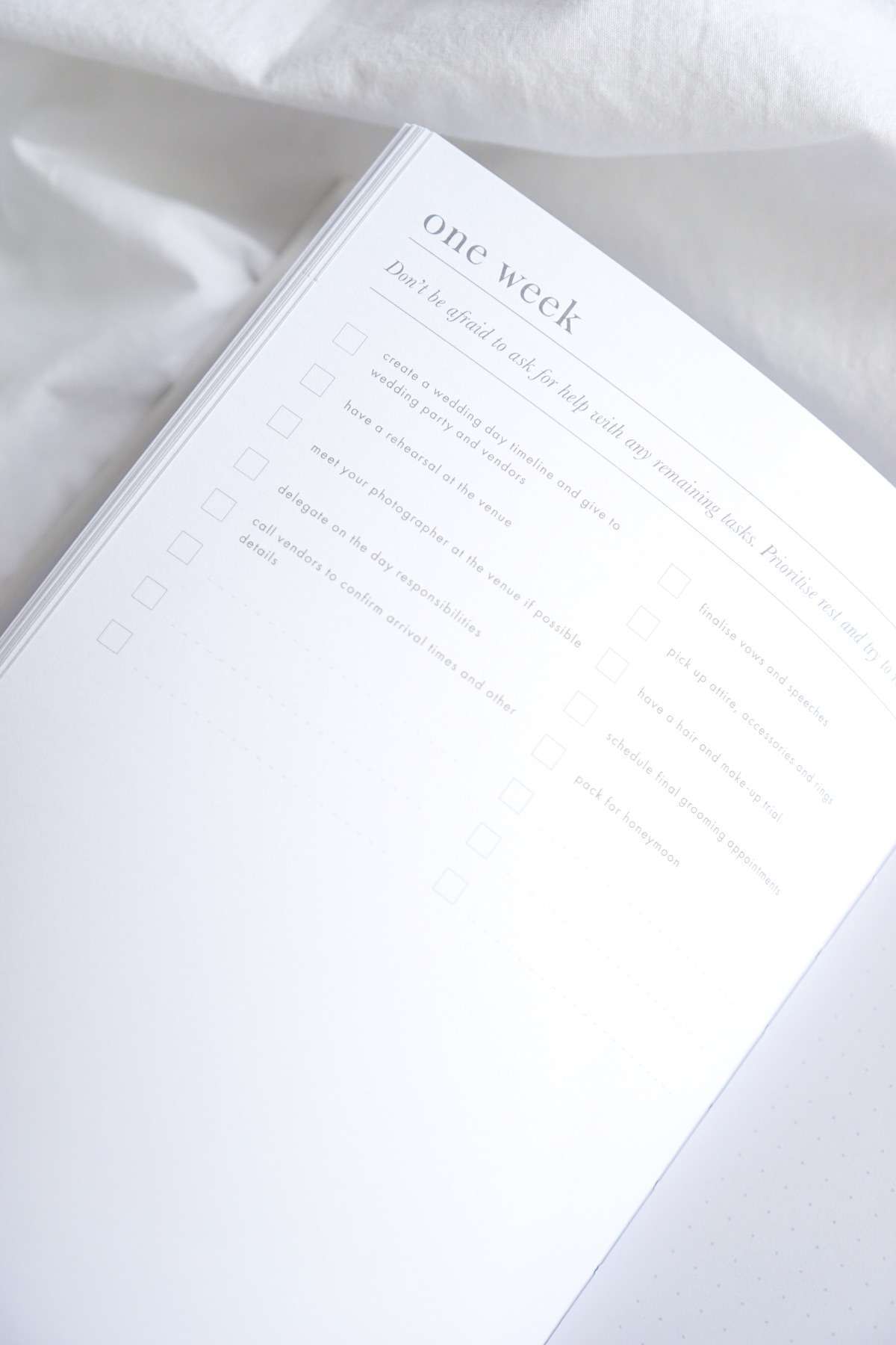 Personalised Wedding Planner Book | little white book | Pre Order
